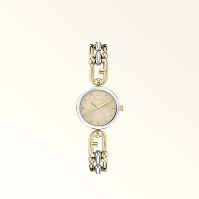 Furla Mianuvola Round In Color Argento+color Oro