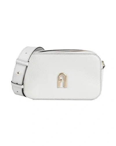 Furla Primula Mini Crossbody Woman Cross-body Bag Off White Size - Leather