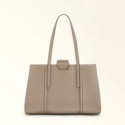 Furla Riva In Stucco Gray
