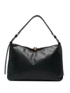 Furla Soft Large Shoulder Bag With Adjustable Strap In Black