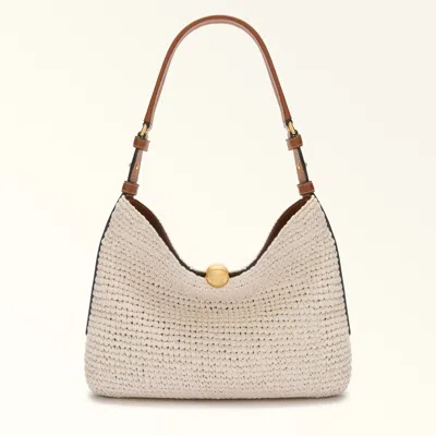 Furla Sfera Soft In Naturale+cognac H