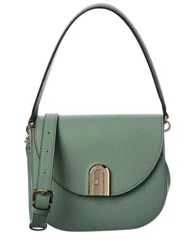 Furla Gardenia Leather Crossbody In Green