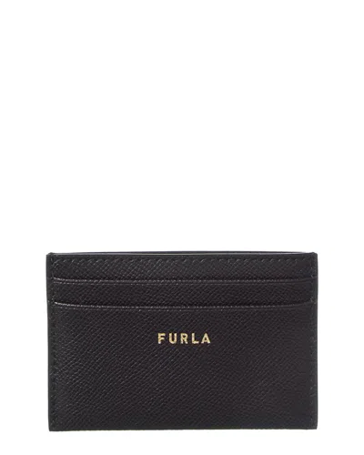 Furla Gardenia Leather Wallet In Black