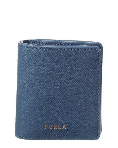 Furla Gardenia Leather Wallet In Blue