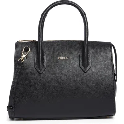 Furla Gardenia Satchel Bag In Black