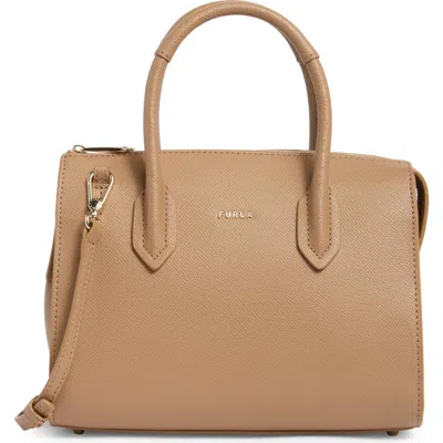 Furla Gardenia Satchel Bag In Brown