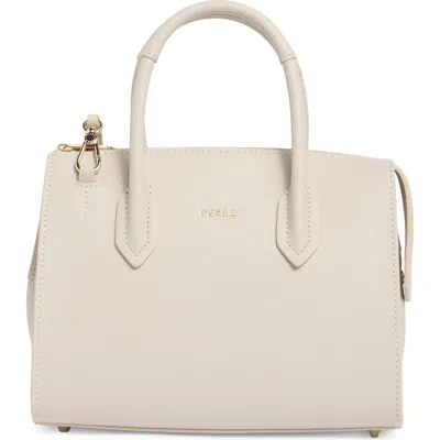 Furla Gardenia Satchel Bag In Gray