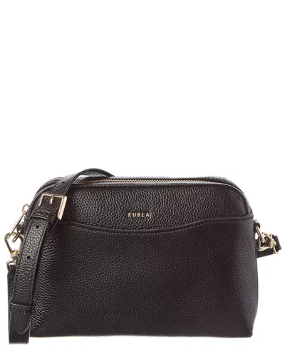Furla Gea Mini Leather Pochette Crossbody In Black