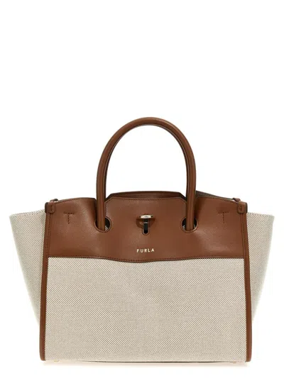 Furla Genesi Xl Shopping Bag In Brown