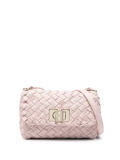 Furla Gerla Leather Shoulder Bag In Pink