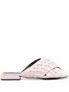 Furla Gerla Flat Mules In Pink