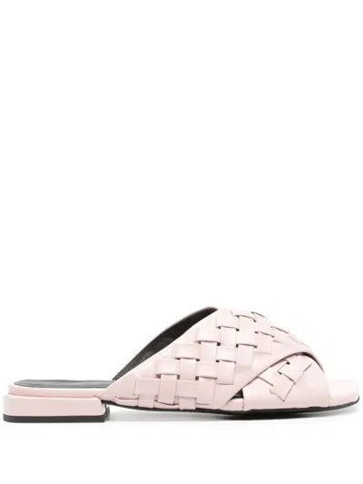 Furla Gerla Flat Mules In Pink