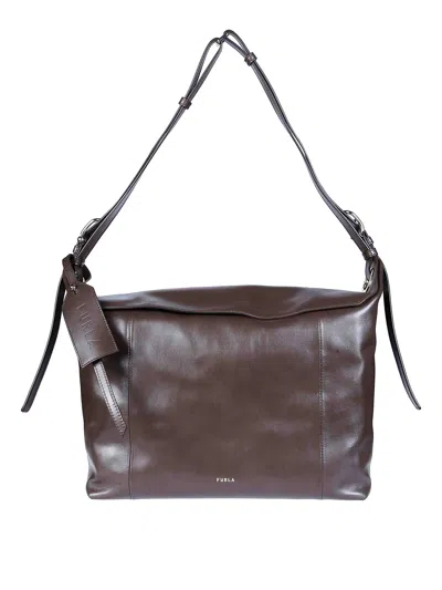 Furla Ginevra L Shoulder Bag In Brown