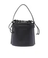 Furla Giove Drawstring Mini Bucket Bag In Black