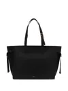Furla Giove Leather Tote Bag In Black