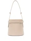 Furla Giove Mini Bucket Bag Woman Shoulder Bag Beige Size - Leather In 0378s Grano