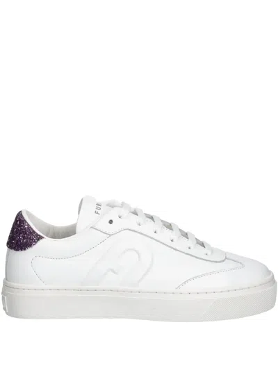 Furla Glitter Detailing Trainers In White