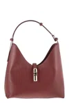Furla Structured Top Handle Shoulder Bag In Brown