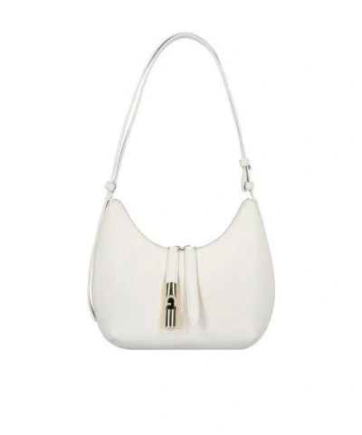 Furla Small Goccia Shoulder Bag In Gray