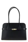 Furla Top Handle Shoulder Bag With Metal Hardware In Black