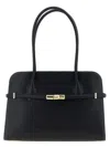 Furla Top Handle Shoulder Bag With Metal Hardware In Black