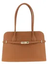 Furla Goccia Dome L Shoulder Bag In Brown