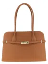 Furla Goccia Dome L Shoulder Bag In Brown