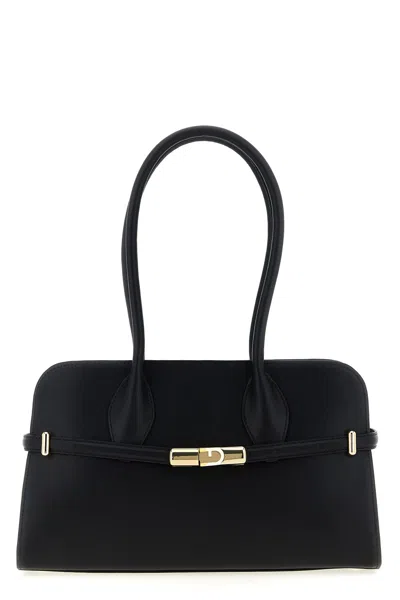 Furla Goccia Dome M Shoulder Bag In Black