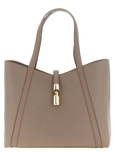 Furla Goccia L Tote Bag Gray