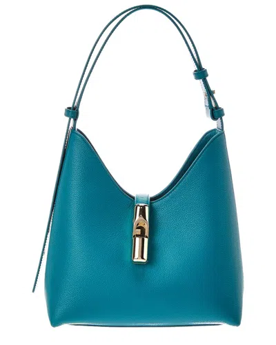 Furla Goccia Leather Hobo In Blue