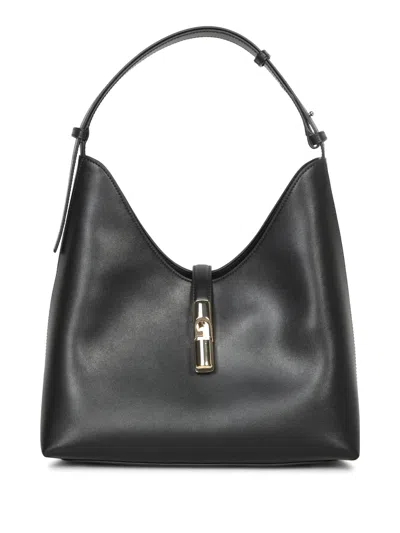 Furla Borsa Goccia M Hobo Nera In Black