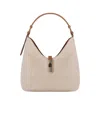 Furla 'droplet Hobo' Leather Bag In Beige