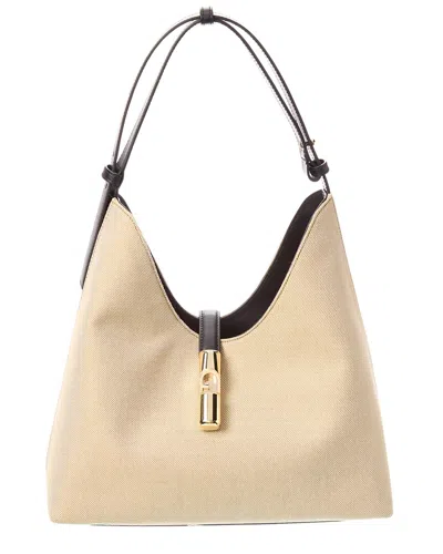 Furla Goccia Medium Leather-trim Hobo Bag