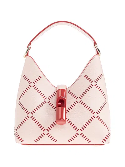 Furla Goccia Patterned Tote Bag In Pink