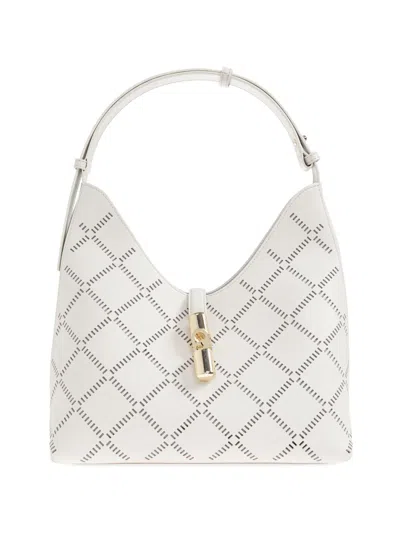 Furla Goccia Medium Leather Hobo Bag In Neutral