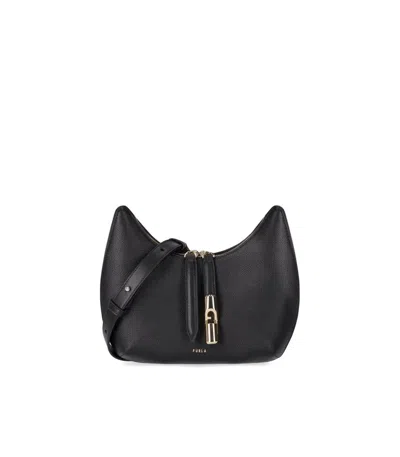 Furla Goccia S Black Crossbody Bag