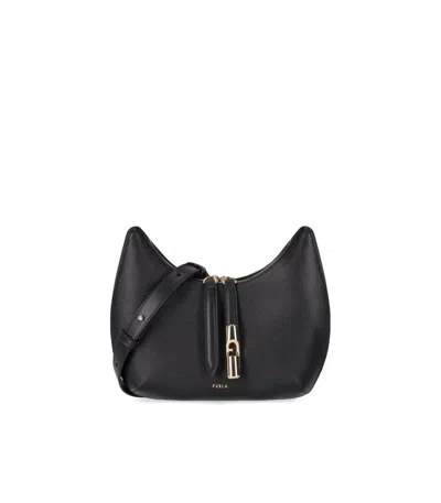 FURLA FURLA GOCCIA S BLACK CROSSBODY BAG