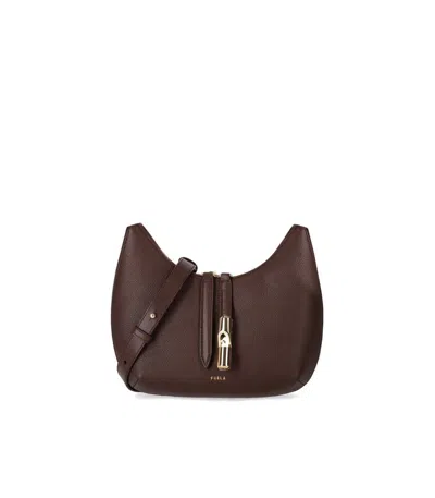 Furla Goccia S Cioccolato Crossbody Bag In Brown