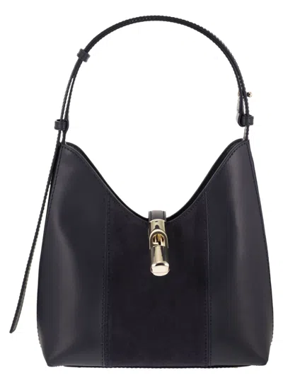 Furla Goccia S Hobo – Leather Shoulder Bag In Black