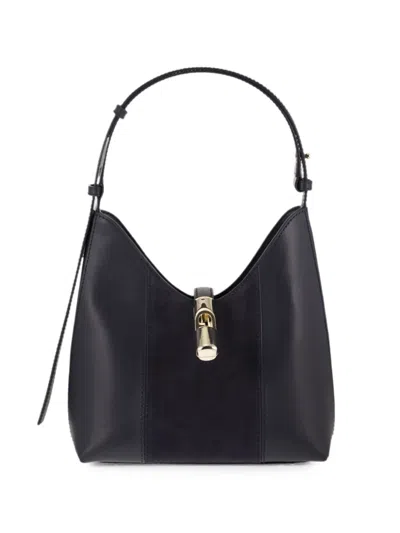 Furla Shopping Bag Goccia M Nero In Pelle In Black