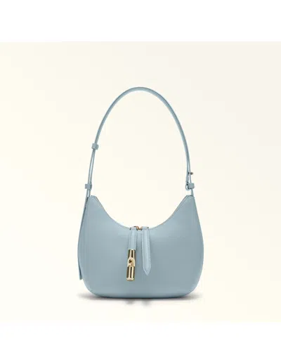 FURLA GOCCIA S LEATHER SHOULDER BAG, CIRRO