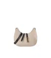 Furla Goccia S Natural Black Shoulder Bag In Neutrals
