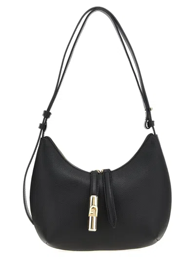 Furla Goccia S Shoulder Bag In Black
