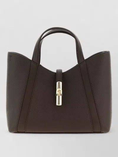 Furla Goccia S Shoulder Bag Detachable Strap In Brown