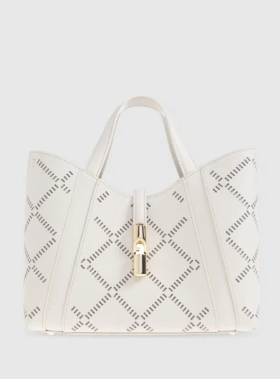Furla Goccia S Tote In White