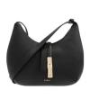 Furla Goccia S Zipped Shoulder Bag In Black