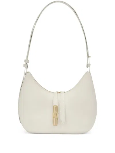 Furla Goccia Shoulder Bag In White