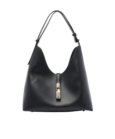 Furla Borsa Goccia M Hobo Nera In Black