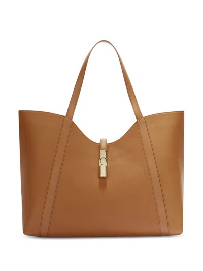 Furla Goccia Shoulder Bag In Brown