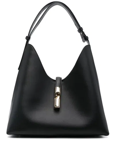 Furla Borsa Goccia M Hobo Nera In Black